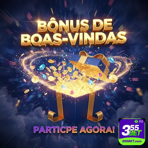 Imagem promocional do bônus 03 no site 355bet, destacando as vantagens do bônus para usuários brasileiros.